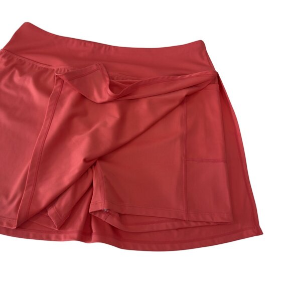 n Fashion Athletic Coral Short Skort Polyester & Spandex Womens SZ L - Picture 8 of 8